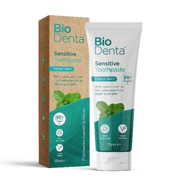 BioDenta Natural Whitening Toothpaste SENSITIVE Vegan-3pk - McGrocer