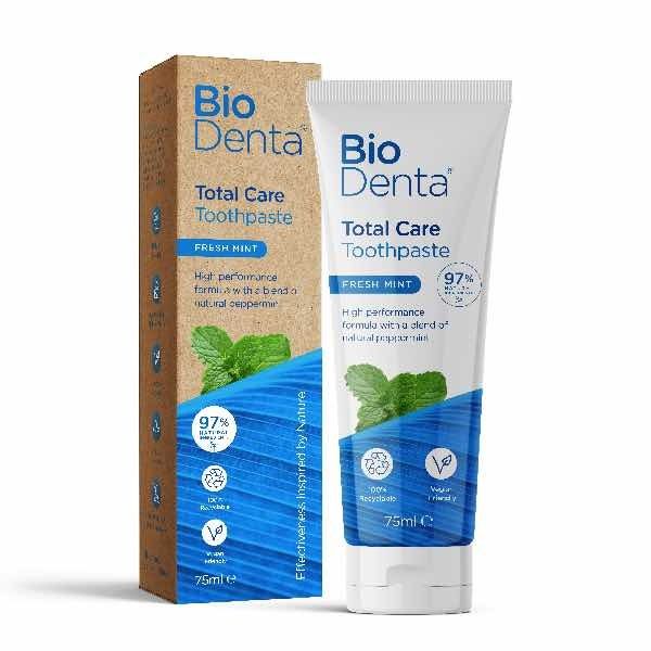 BioDenta Natural Whitening Toothpaste TOTAL CARE Vegan-3pk - McGrocer