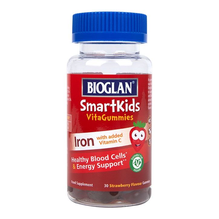 Bioglan SmartKids Iron with Vitamin C 30 Strawberry Flavour Gummies - McGrocer