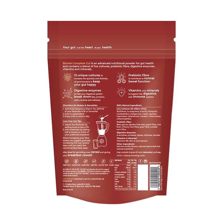 Biomel Complete Gut Belgian Chocolate 450g - McGrocer