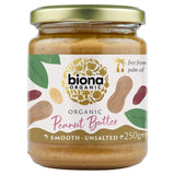 Biona Organic Peanut Butter Smooth (free from Palm Fat) 250g - McGrocer
