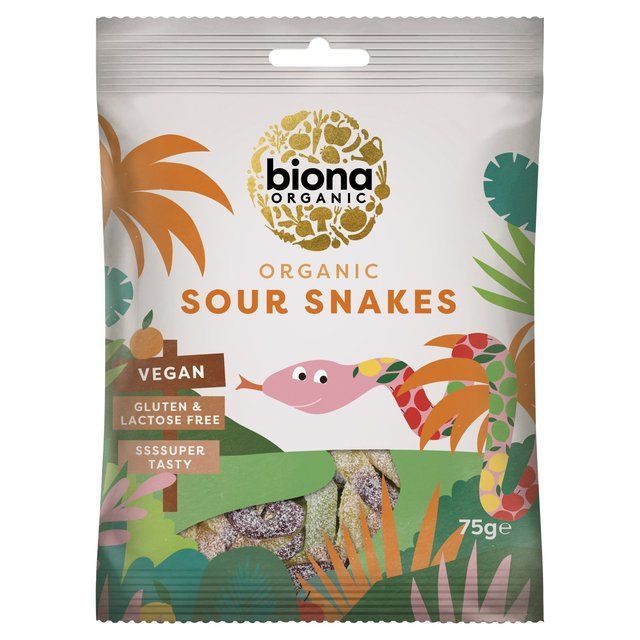 Biona Organic Sour Snakes 75g - McGrocer