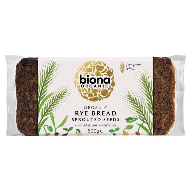 Biona Organic Yeast Free Vitality Rye Bread with Sprouted Seeds 500g - McGrocer