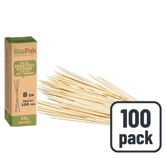 BioPak Cocktail Sticks 100 per pack - McGrocer