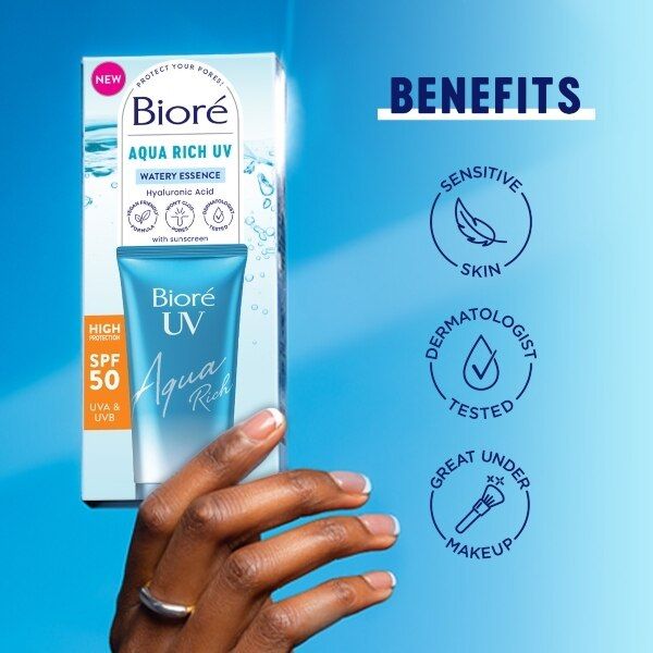 Biore UV Aqua Water Essence Sunscreen SPF50 50ml - McGrocer