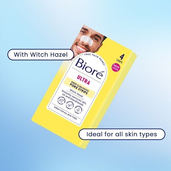 Biore Witch Hazel Ultra Pore Strips X 4 - McGrocer