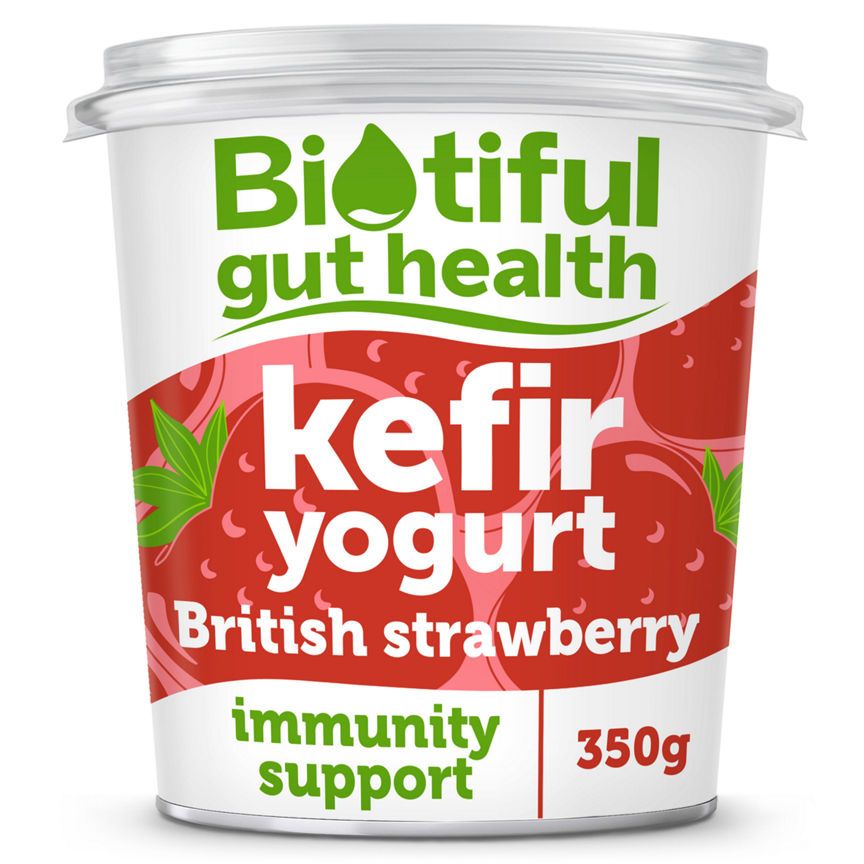 Biotiful Gut Health kefir Yogurt British Strawberry - McGrocer