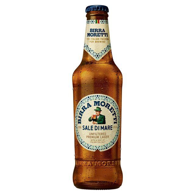 Birra Moretti Sale Di Mare Unfiltered Lager Beer Bottle 4x330ml 4 x 330ml - McGrocer