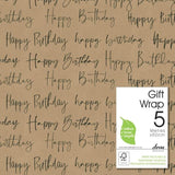 Birthday Craft Gift Wrap Roll - McGrocer