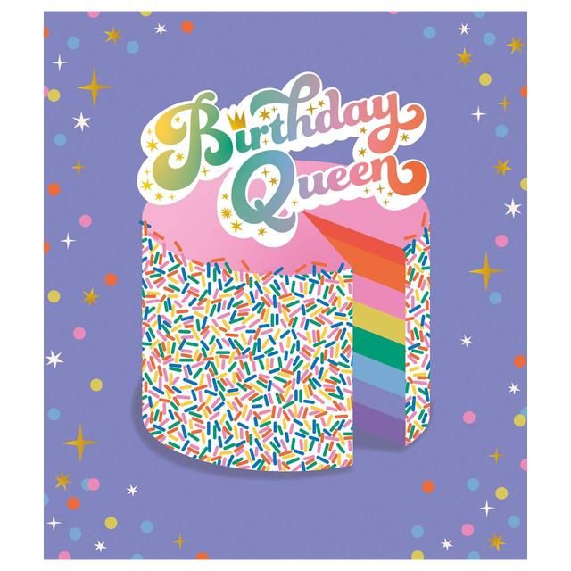 Birthday Queen Cake Birthday Card - McGrocer