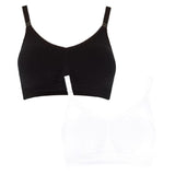 Black and White Seam-free Nursing Bras - 2 Pack - McGrocer
