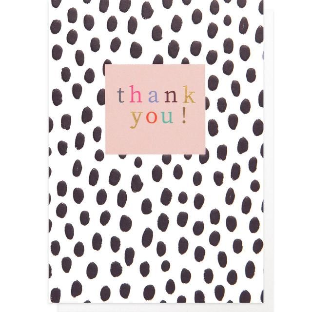 Black & White Dots Birthday Card - McGrocer