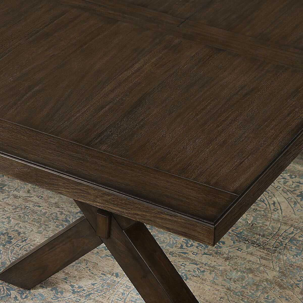 Blakely Extending Dining Table + 6 Cross Back Chairs, Seats 6-8 - McGrocer