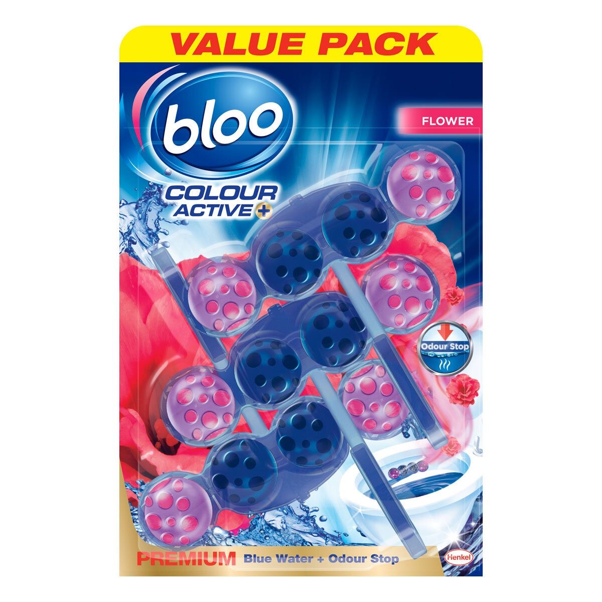 Bloo Colour Active Toilet Rim Blocks, 3 x 3 Pack - McGrocer