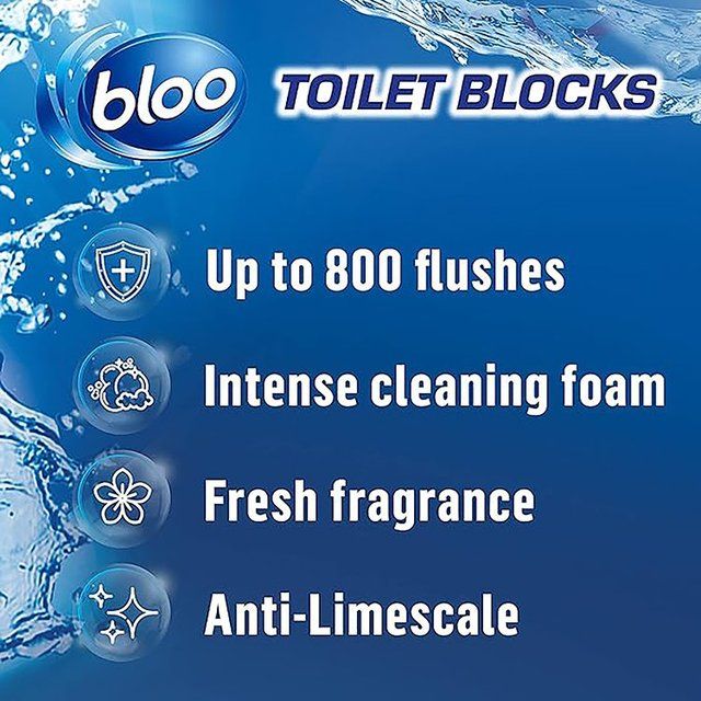 Bloo Toilet Toilet Cistern Block Original Blue Water 2 per pack - McGrocer
