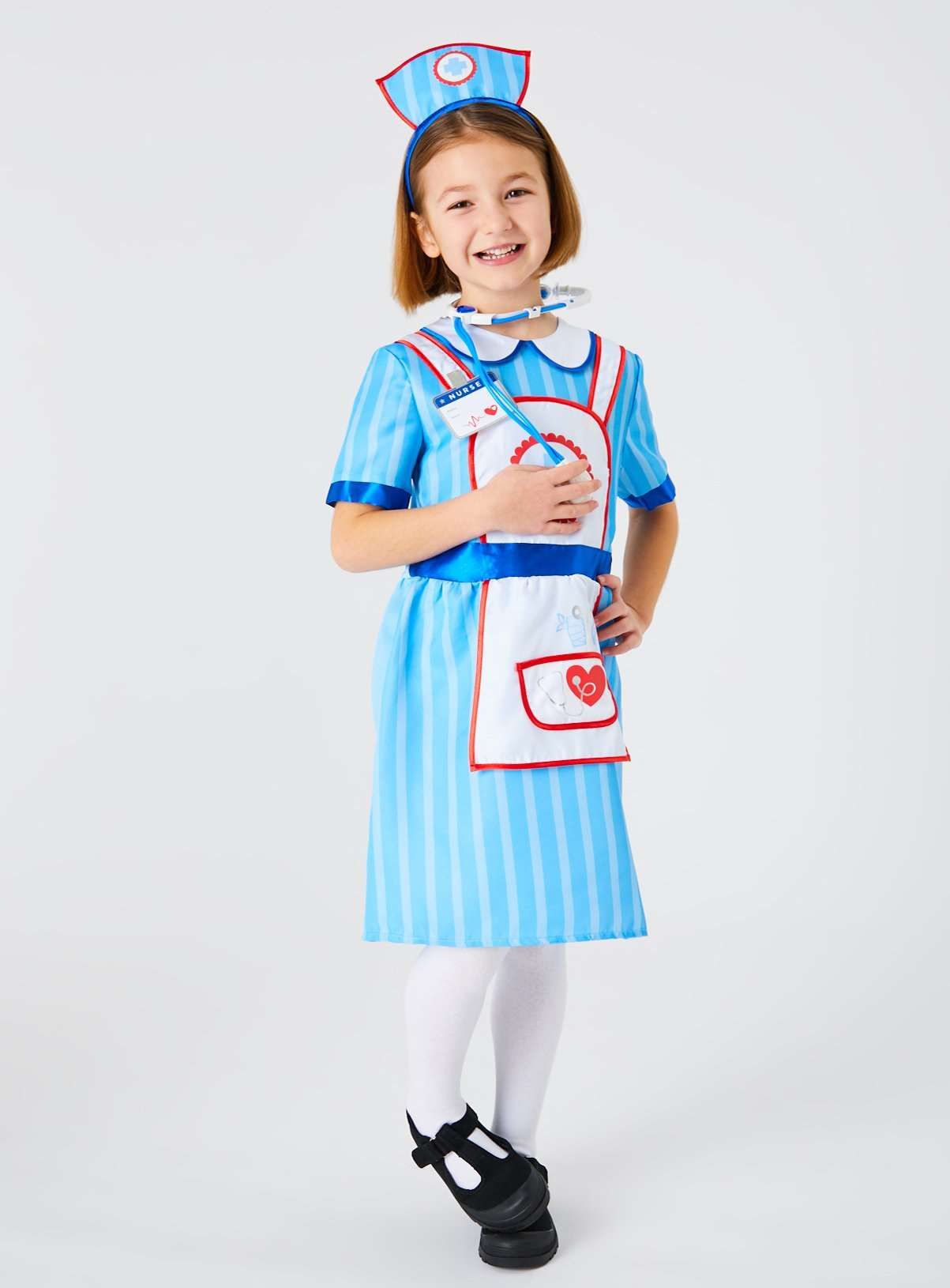 Blue Nurse Costume 5-6 years - McGrocer