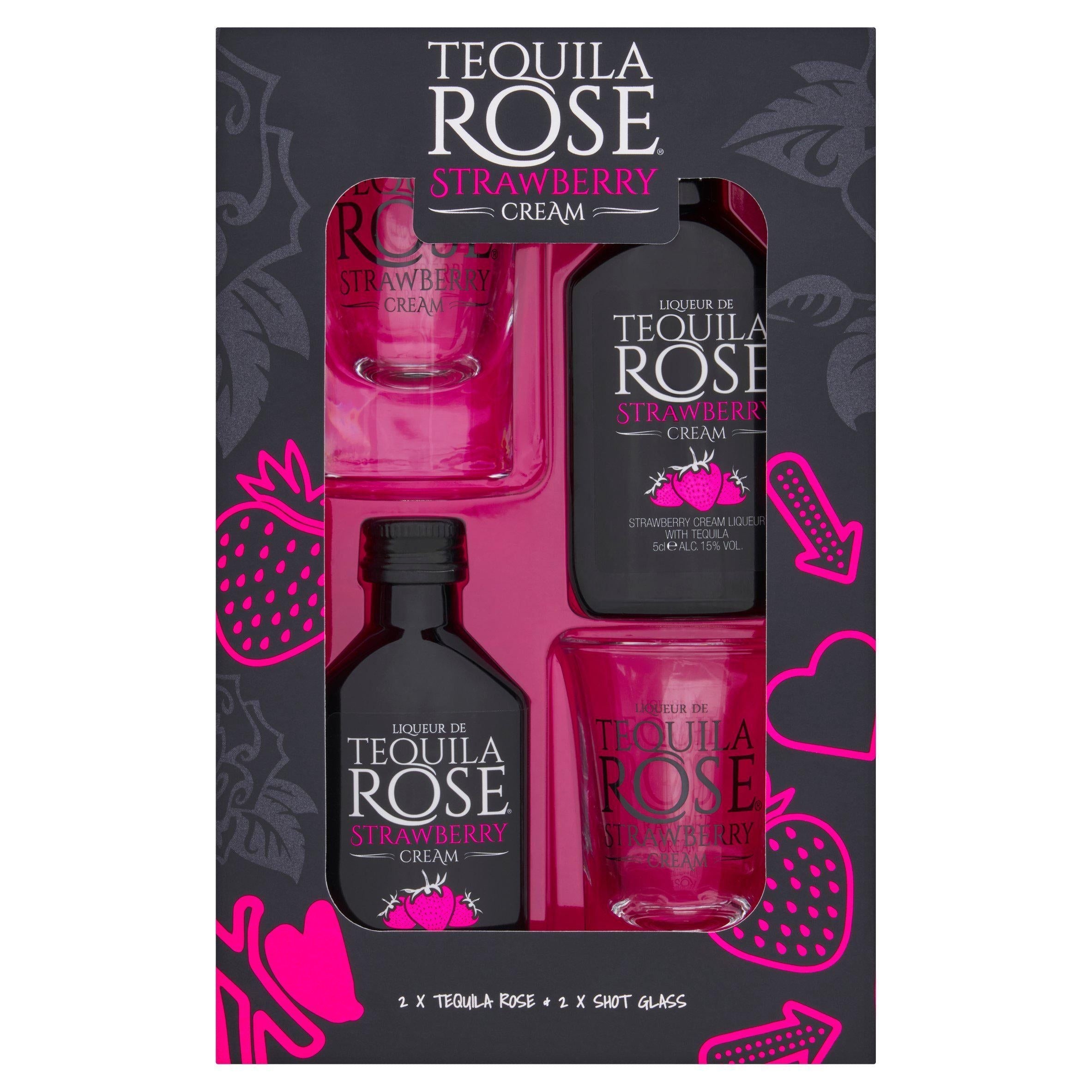 Blue Tree Tequila Rose Strawberry Cream x2 50ml - McGrocer