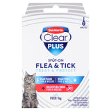 Bob Martin Clear Plus Spot-On Flea & Tick Solution for Cats & Ferrets 2 Pipettes - McGrocer
