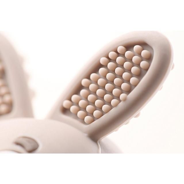 Bobbie Bunny Baby Teether Toy Cappuccino Grey - McGrocer