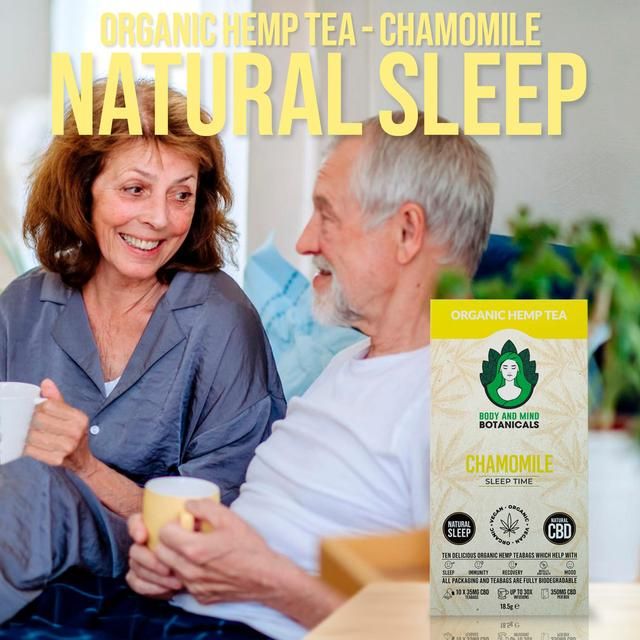 Body & Mind Botanicals Organic Hemp Tea - Chamomile 10 per pack - McGrocer