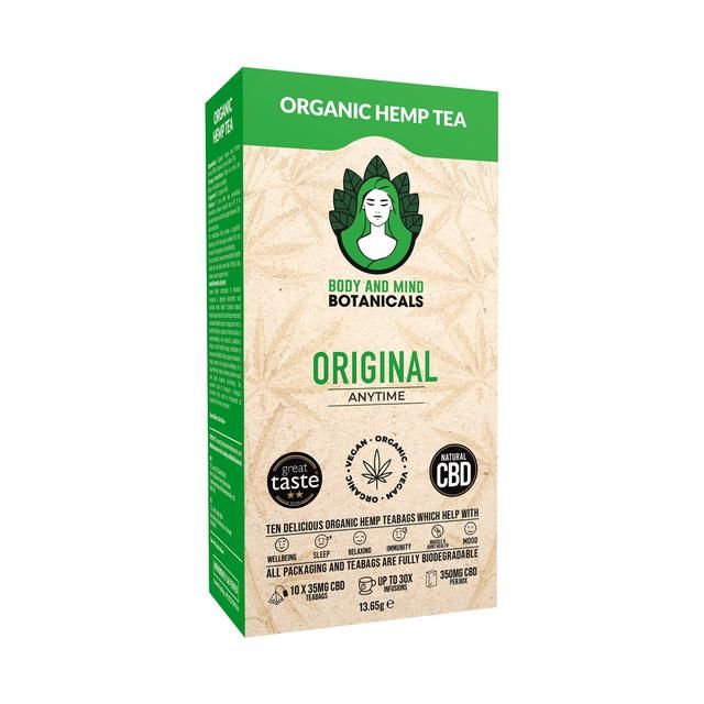 Body & Mind Botanicals Organic Hemp Tea - Original 10 per pack - McGrocer