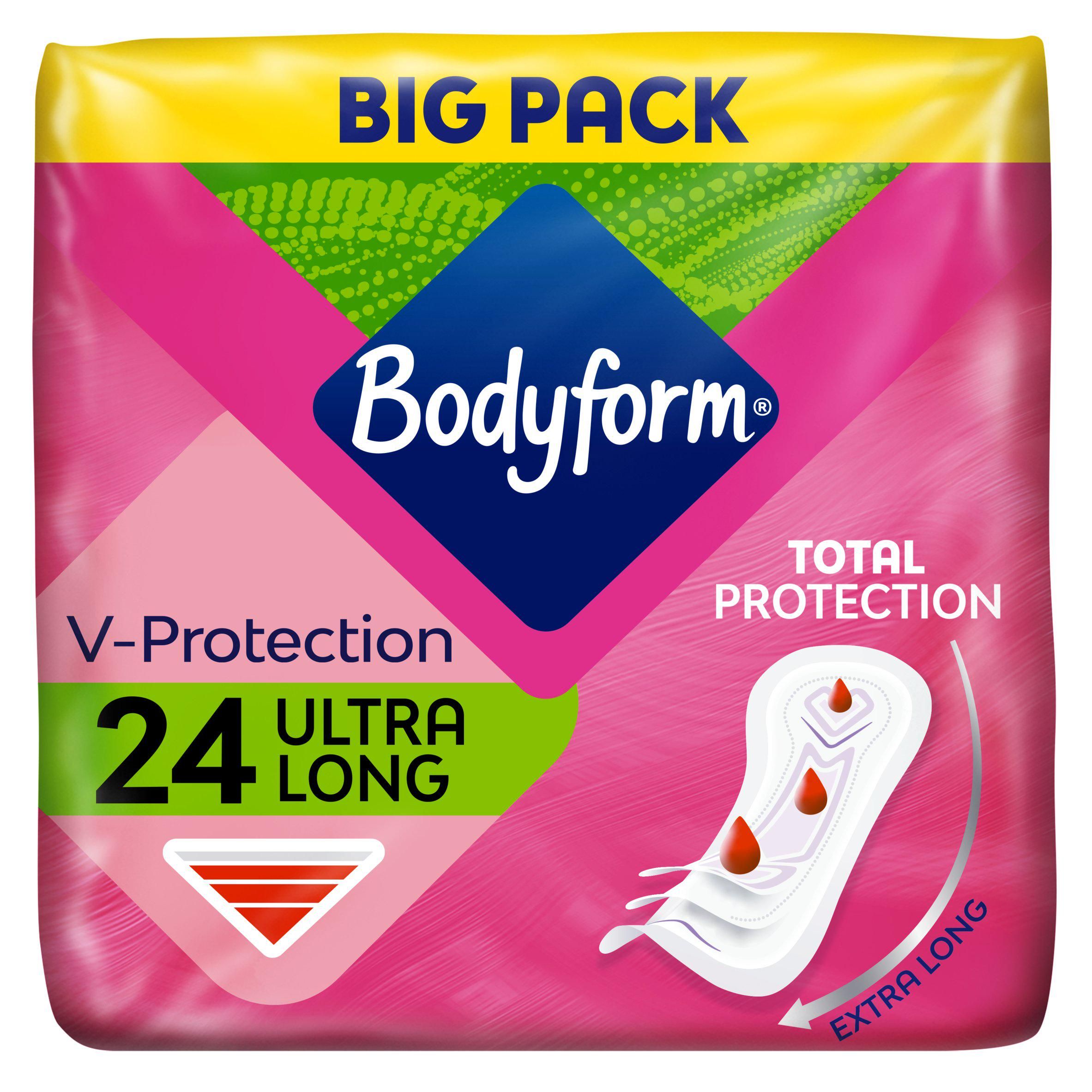 Bodyform Cour V Ultra Long Sanitary Towels x24 - McGrocer