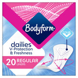 Bodyform Dailies Regular To Go Superabsorbent Panty Liners x20 - McGrocer
