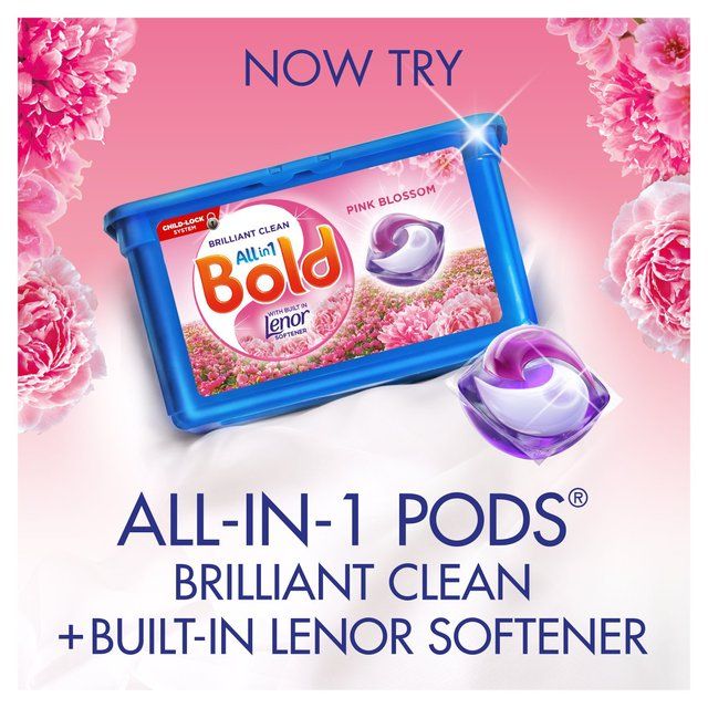 Bold 2In1 Washing Liquid Gel Pink Blossom 40 Washes 1320ml - McGrocer