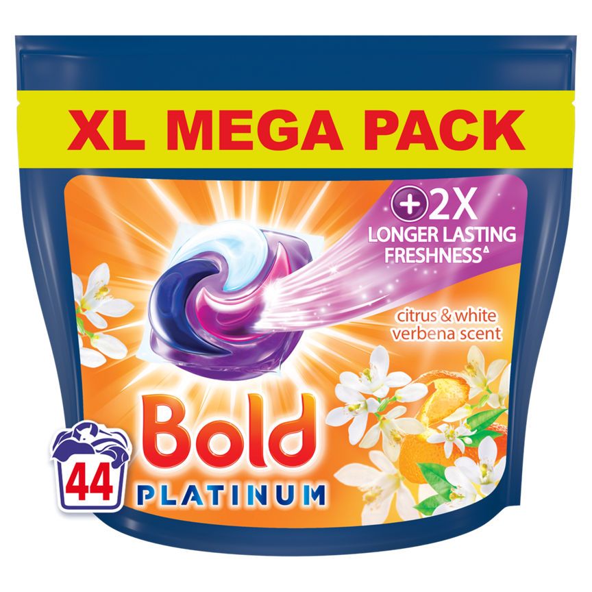 Bold Platinum PODS® Washing Liquid Capsules 44 Washes, Citrus & Verbena - McGrocer
