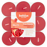 Bolsius TrueScent Tealights Pomegranate 4hr 18Pk - McGrocer