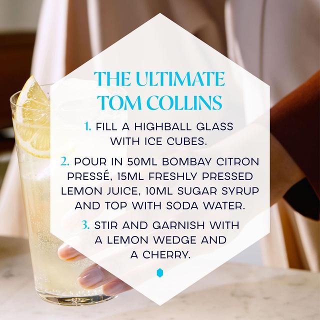 Bombay Citron Presse Mediterranean Lemon Distilled Gin 70cl - McGrocer