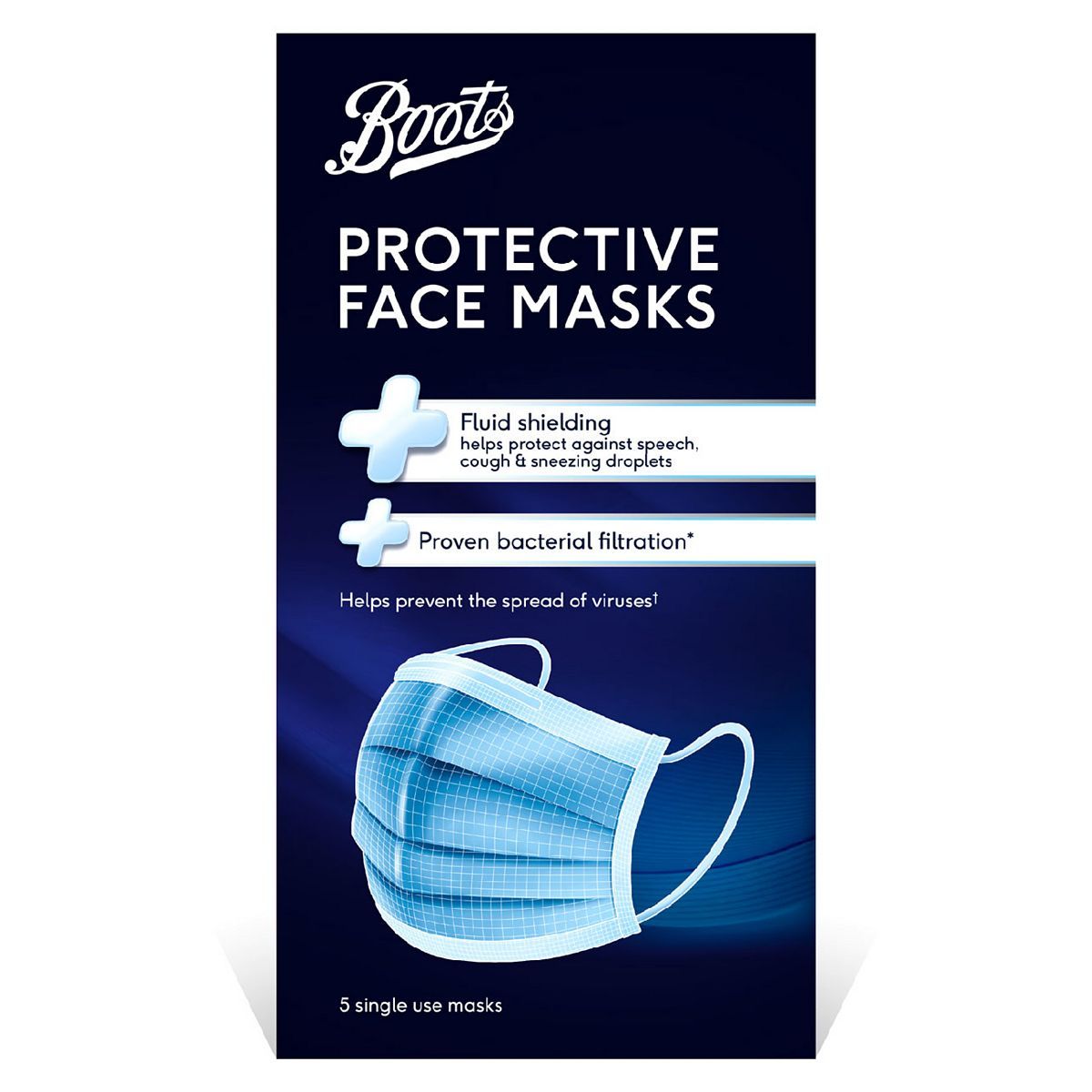 Boots 3PLY Protective Type IIR Face Mask - 5 Pack - McGrocer