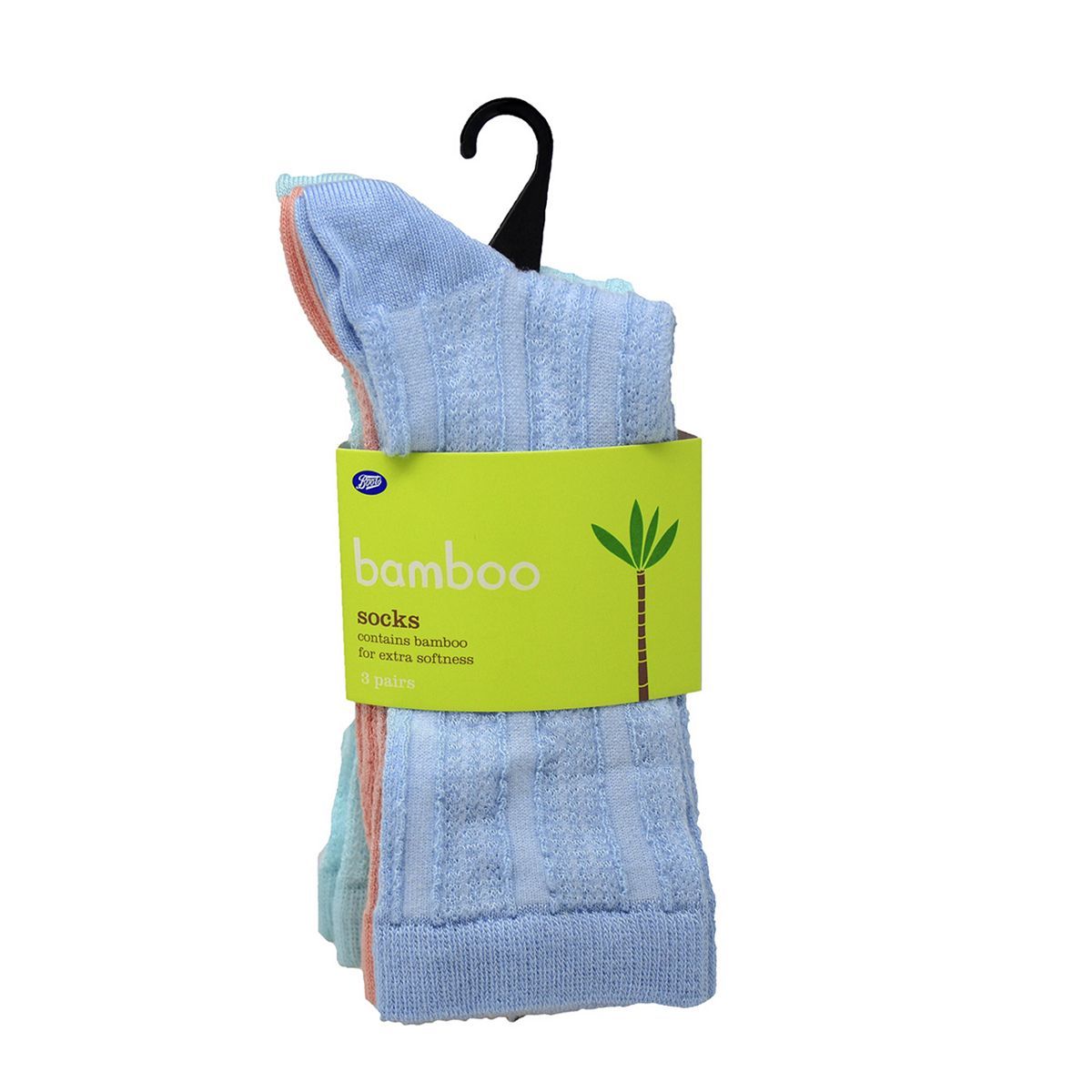 Boots Bamboo multi coloured textured socks - McGrocer