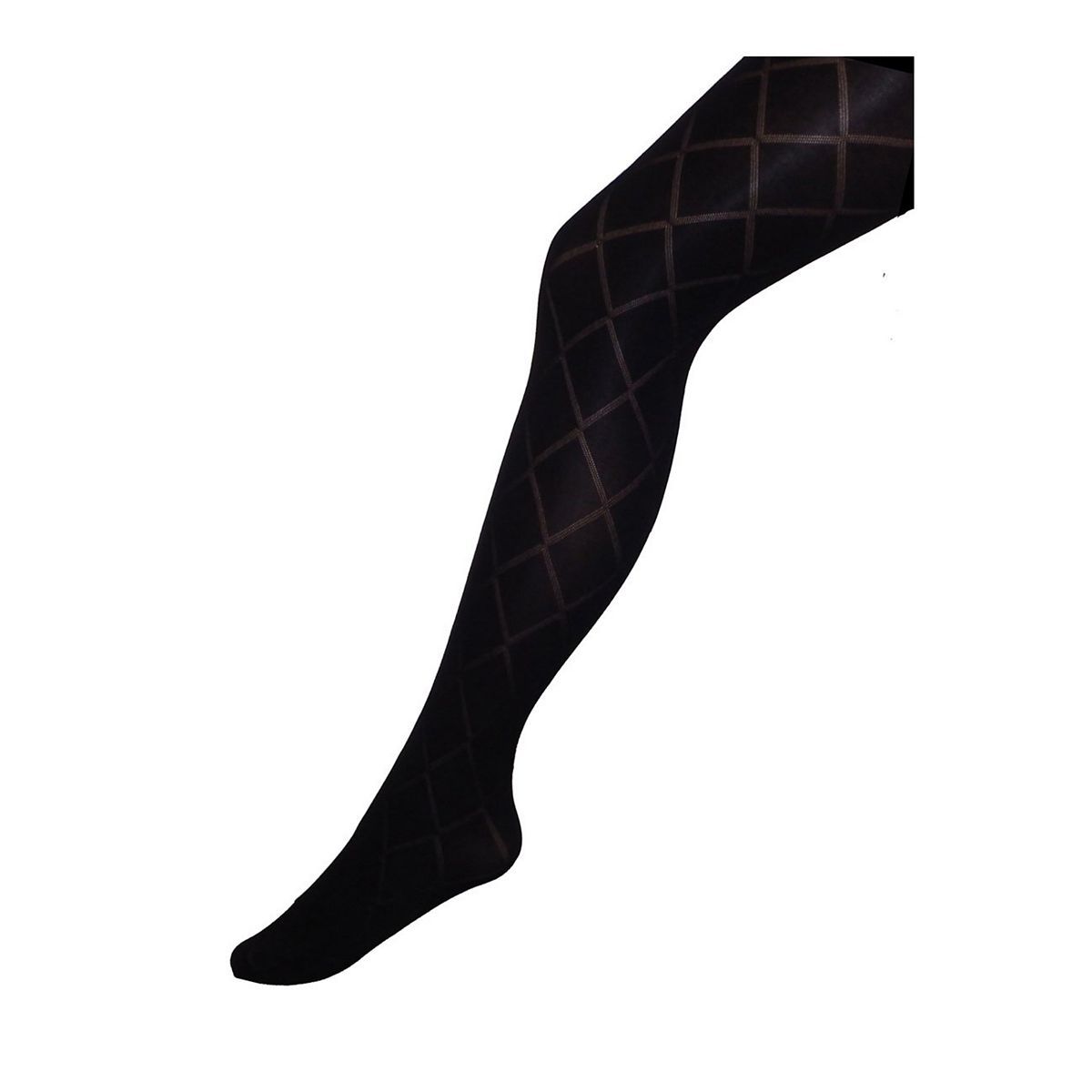 Boots Fashion Diamond Opaque Tights Black - McGrocer