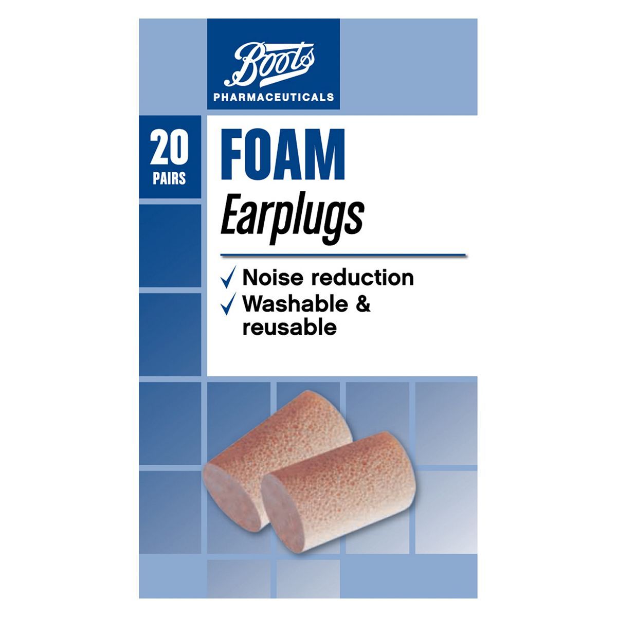 Boots Foam Ear Plugs - 20s - McGrocer