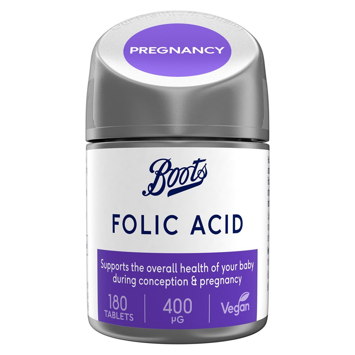 Boots Folic Acid 180 Tablets (6 months supply) - McGrocer