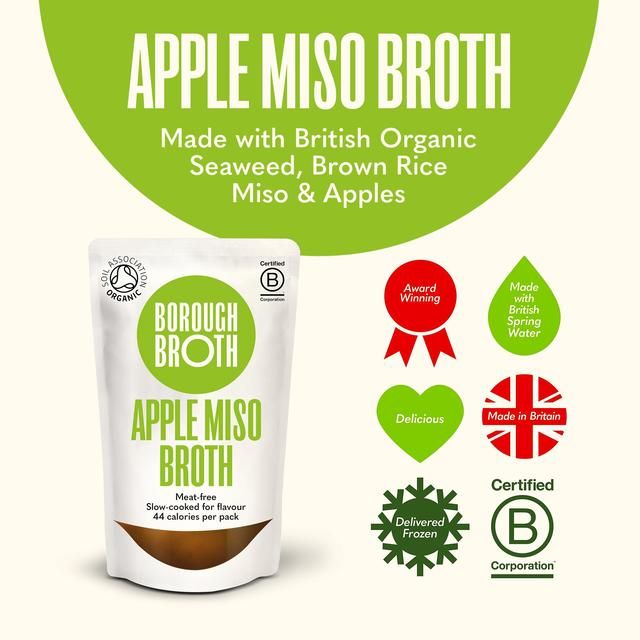 Borough Broth Organic Apple Miso & Seaweed Broth 324g - McGrocer