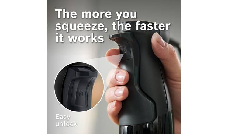 Bosch MSM4B624GB ErgoMaster 3 in 1 Hand Blender – Black - McGrocer