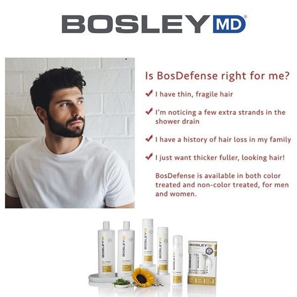 BosleyMD Nourishing Shampoo Defence Colour Safe 1 Litre - McGrocer