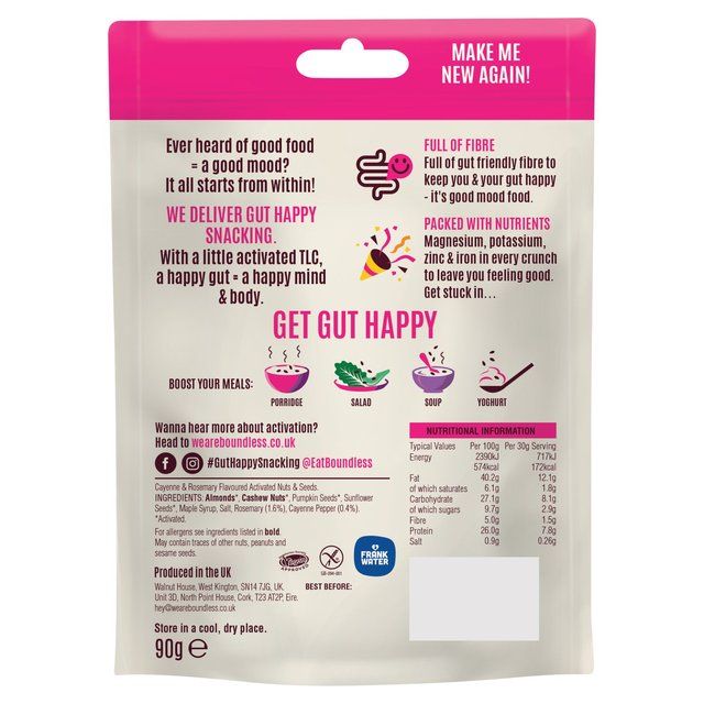 Boundless Sweet Chilli Nuts & Seeds Sharing Bag 90g - McGrocer