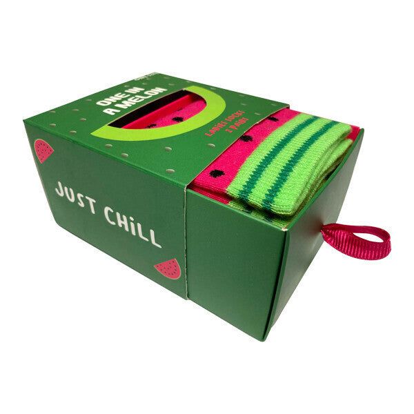 BOXT Socks 2 Pairs Watermelon Socks in a Gift Box 4-8 UK