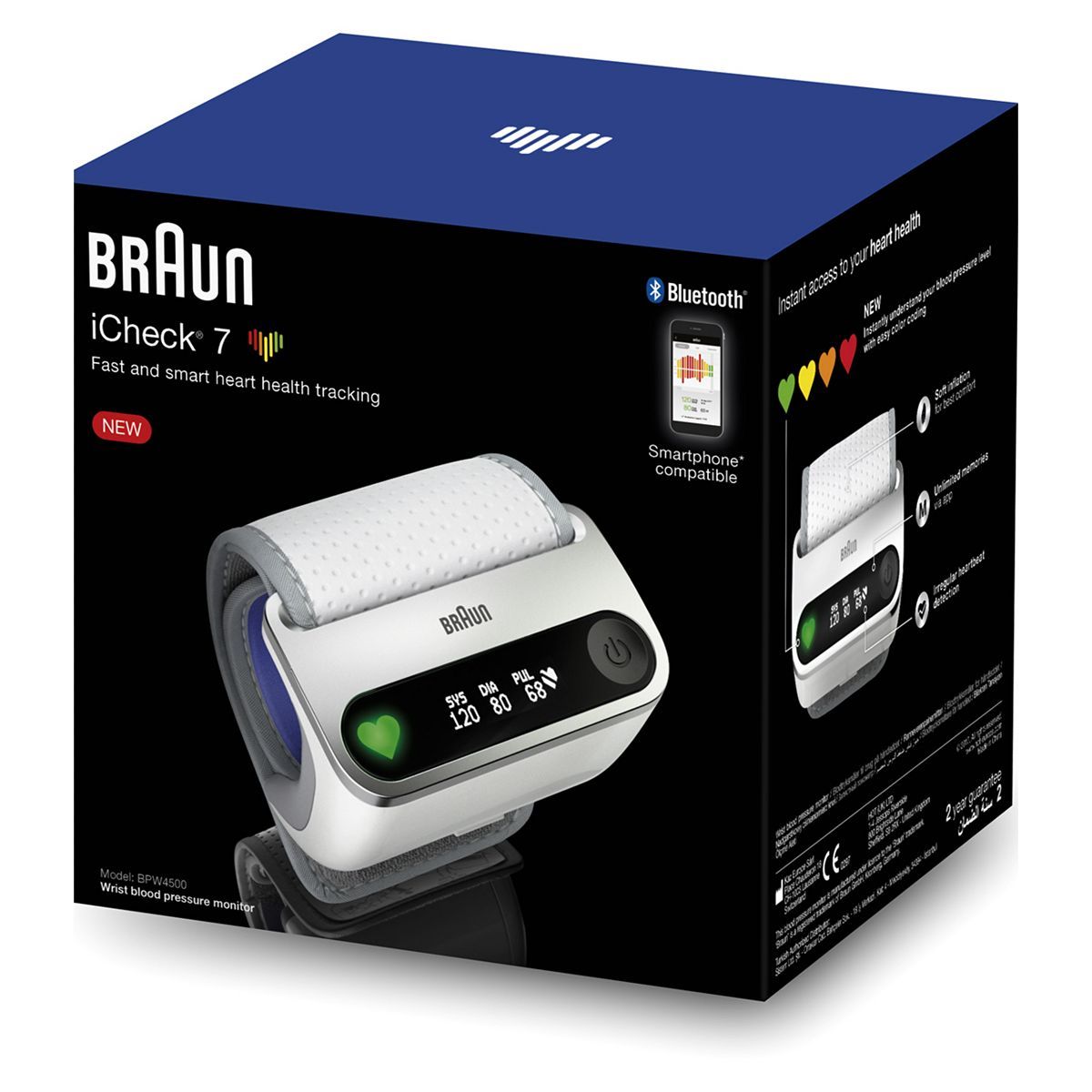 Braun iCheck 7 Wrist Blood Pressure Monitor BPW4500