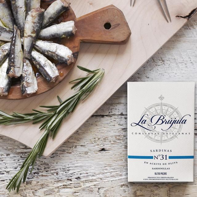 Brindisa La Brújula Galician Small Sardines Sardinillas 118g