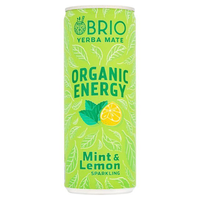 BRIO Organic Energy Drink Mint & Lemon 250ml