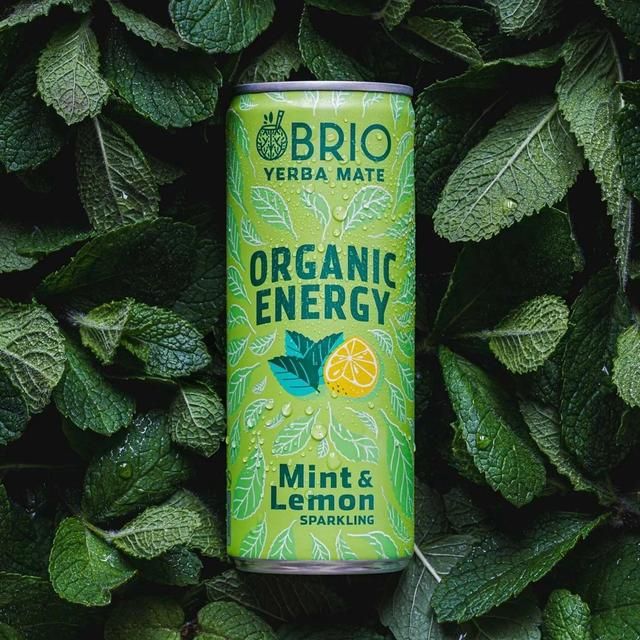BRIO Organic Energy Drink Mint & Lemon 250ml