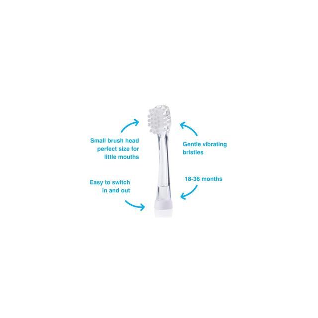 Brush-Baby BabySonic Replacement Toothbrush Heads 18-36 mths 4 per pack