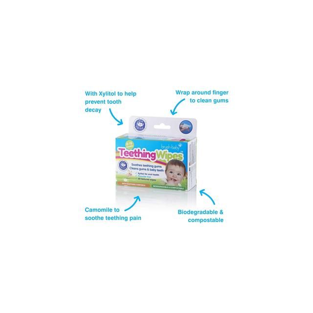 Brush-Baby Teething Wipes 20 per pack