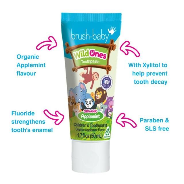 Brush-Baby WildOnes Organic Applemint Toothpaste 50ml