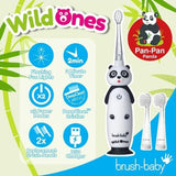 Brush Baby WildOnes™ Panda Kids Rechargeable Toothbrush