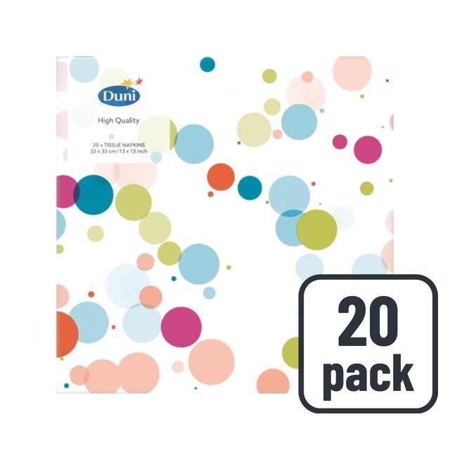 Bubbles 3 Ply Paper Party Napkins 20 per pack